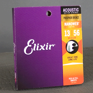 Elixir Nanoweb Phosphor Bronze Medium set