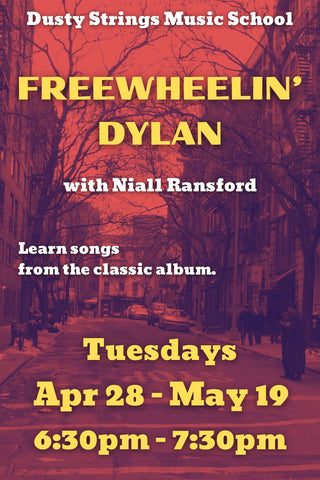 Apr 28 – May 19: Freewheelin’ Dylan with Niall Ransford
