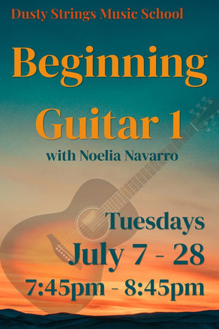 Jul 7 - 28: Beginning Guitar 1 with Noelia Navarro