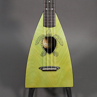 Fluke Tenor, Lime Green w/Honu Turtle