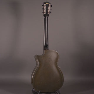 National T-14 Cutaway Tricone, Weathered Steel