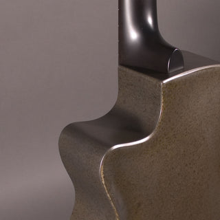 National T-14 Cutaway Tricone, Weathered Steel