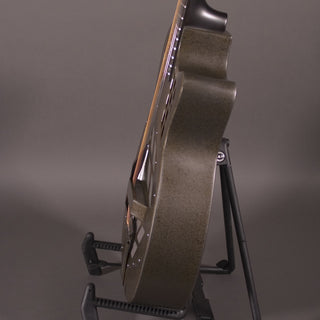 National T-14 Cutaway Tricone, Weathered Steel