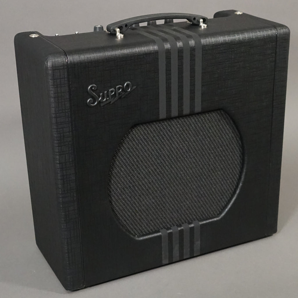 Supro Delta King 12 Black – Dusty Strings