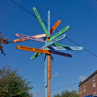 Fremont's center of the universe signpost