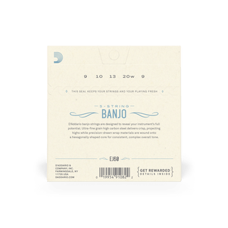 D'Addario EJ60 Light Banjo Set