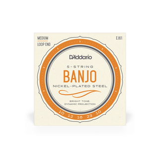 D'Addario EJ61 Medium Banjo Set