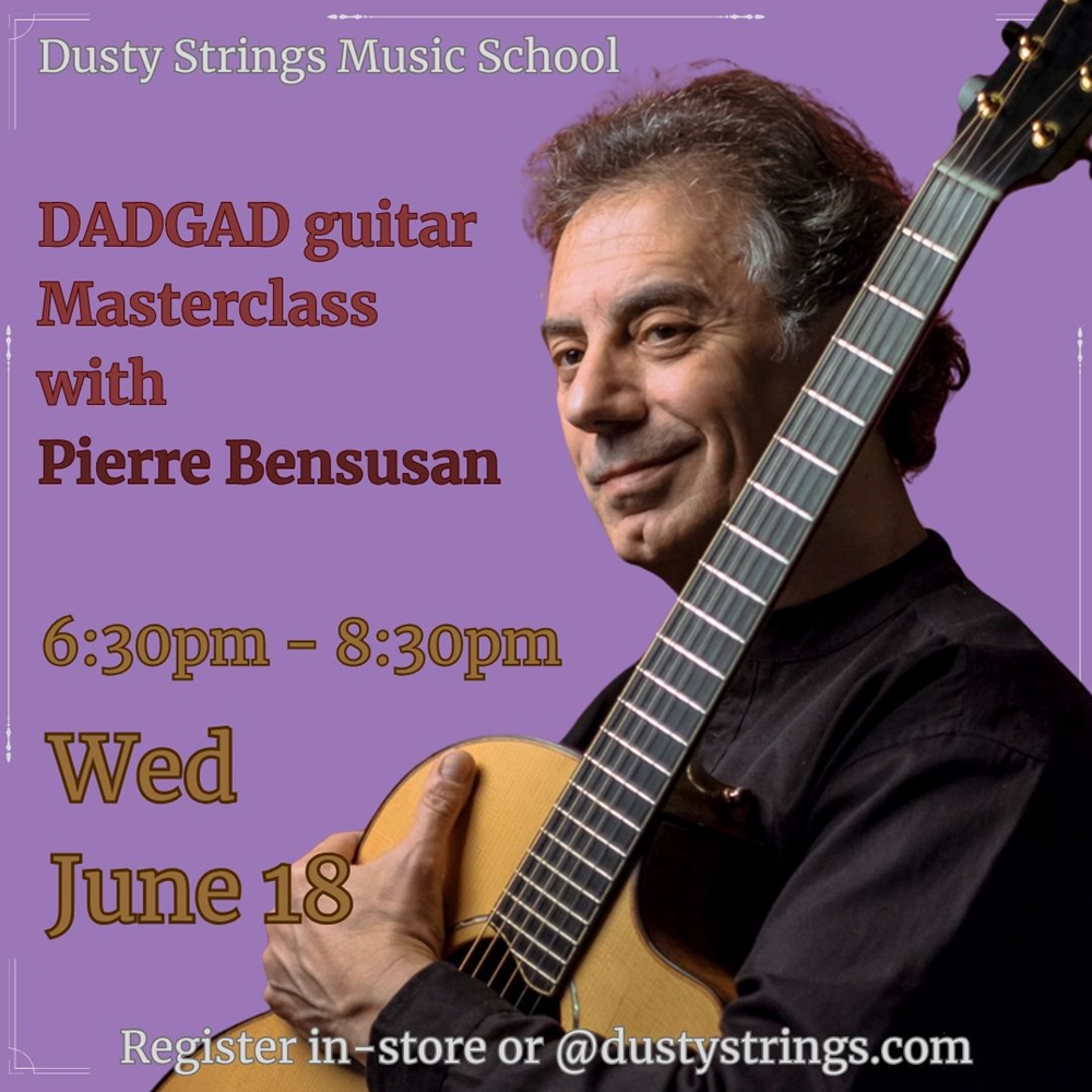 Jun 18: DADGAD guitar Masterclass with Pierre Bensusan