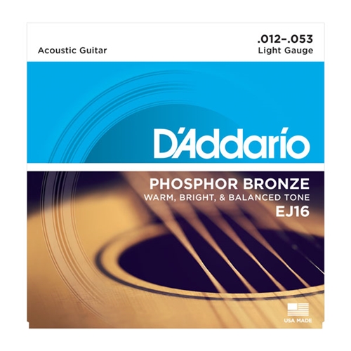 D'Addario EJ16 Phosphor Bronze Light set