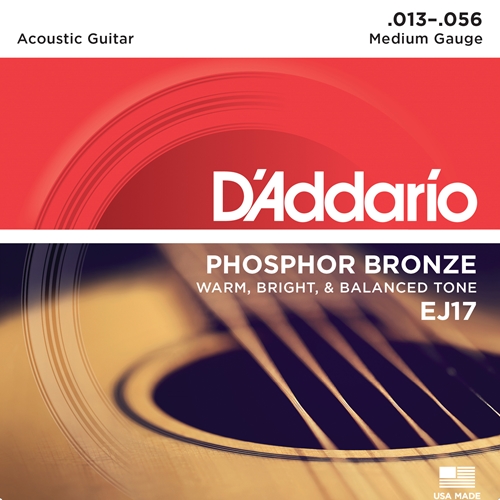 D'Addario EJ17 Phoshor Bronze Medium set